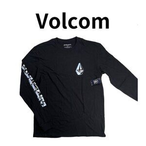 "NWT" Volcom Chrome Stone Long Sleeve Tee - Black (L)